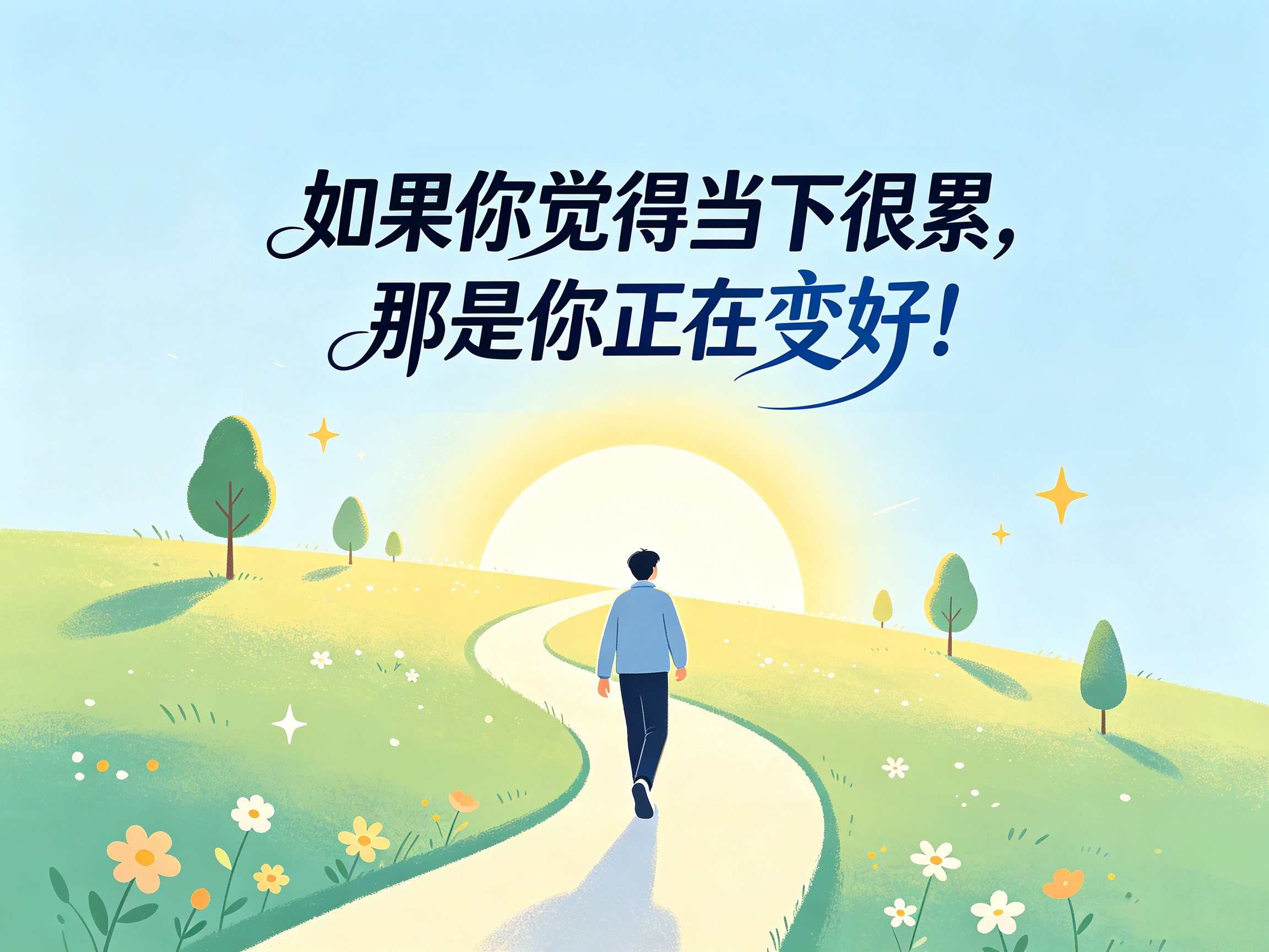 如果你觉得当下很累，那是你正在变好！